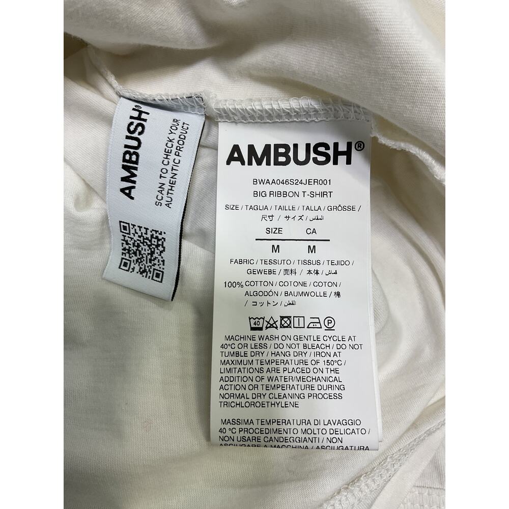 Ambush 'Big Ribbon' White T-Shirt Size M - Picture 5 of 5